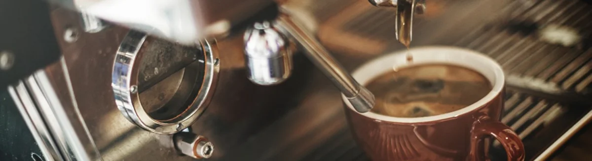 Preparing an espresso
